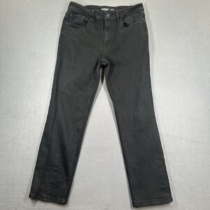 RSQ Jeans Mens 32x30 Black Denim Stretch Low Rise 5-Pockets Slim Straight Leg